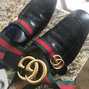 Beautiful GUCCI Loafers and Matching Belt